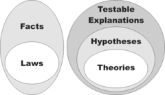 <p>Explanation of some aspect of the natural world, based on a body of facts that have been repeatedly confirmed through observation and experiment.</p>