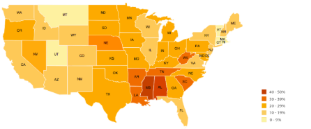 <p>-Shows data collected, often using <strong><u>different colors</u> to represent different values</strong></p>
