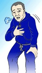 <p>Thở hổn hển</p>