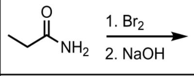 <p>What will these reactants do to an amide? </p>