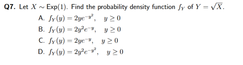 <p>how to find pdf with 2 different variables</p>