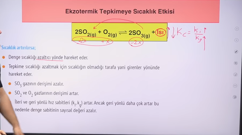 <p>Denge sabiti azalır</p>