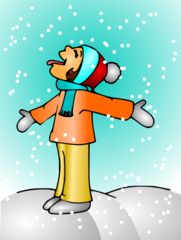 <p>Hoy está nevando.</p>