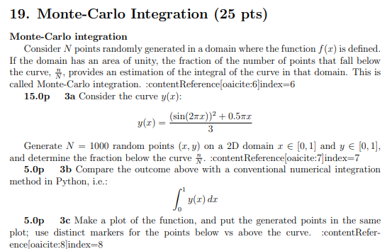 <p>Monte Carlo Integration</p>