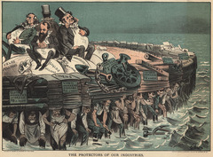 <p>The application of ideas about evolution and "survival of the fittest" to human societies - particularly as a justification for their imperialist expansion.</p>