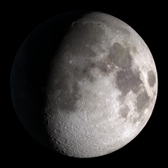 <p>more than half lit up but not yet full, from right</p>