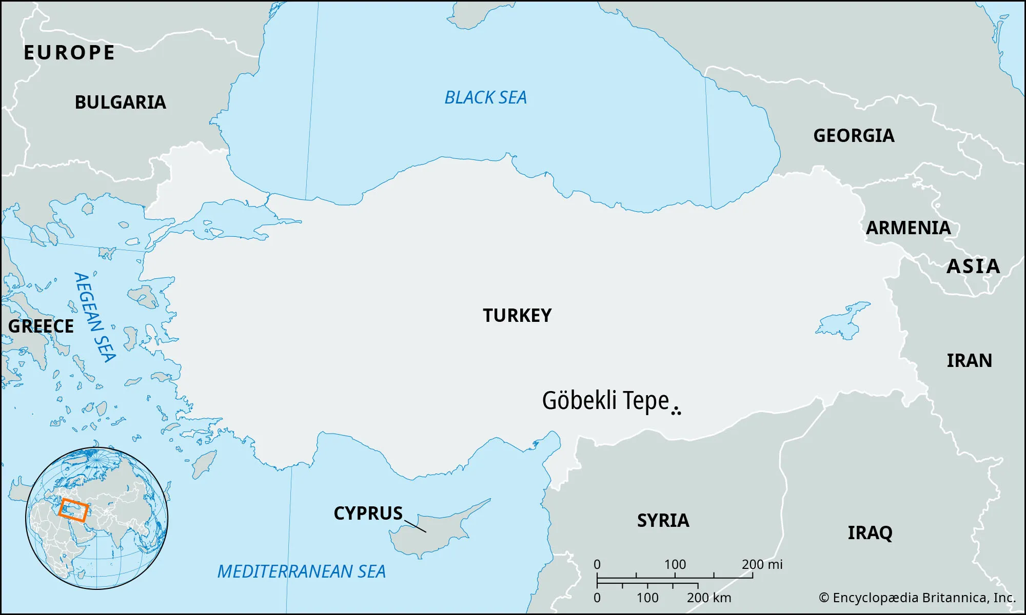 <p>identify Gobekli Tepe on a map</p>