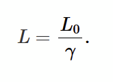 <p>moving objects shrink along their direction of travel as measured by an observer in and IRF moving relative to the object</p>