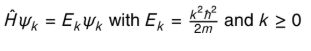 <p>explain what it means if k = 0, and if k>0</p><p>for free translational motion, show energy vs momentum graph</p><p>explain what graph shows</p>