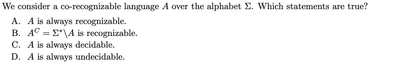 <p>Can be multiple correct or none</p>