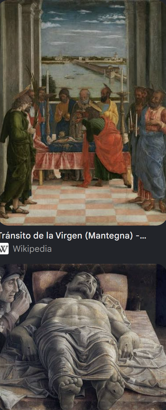 <p>El transito de la virgen - Mantenga</p>