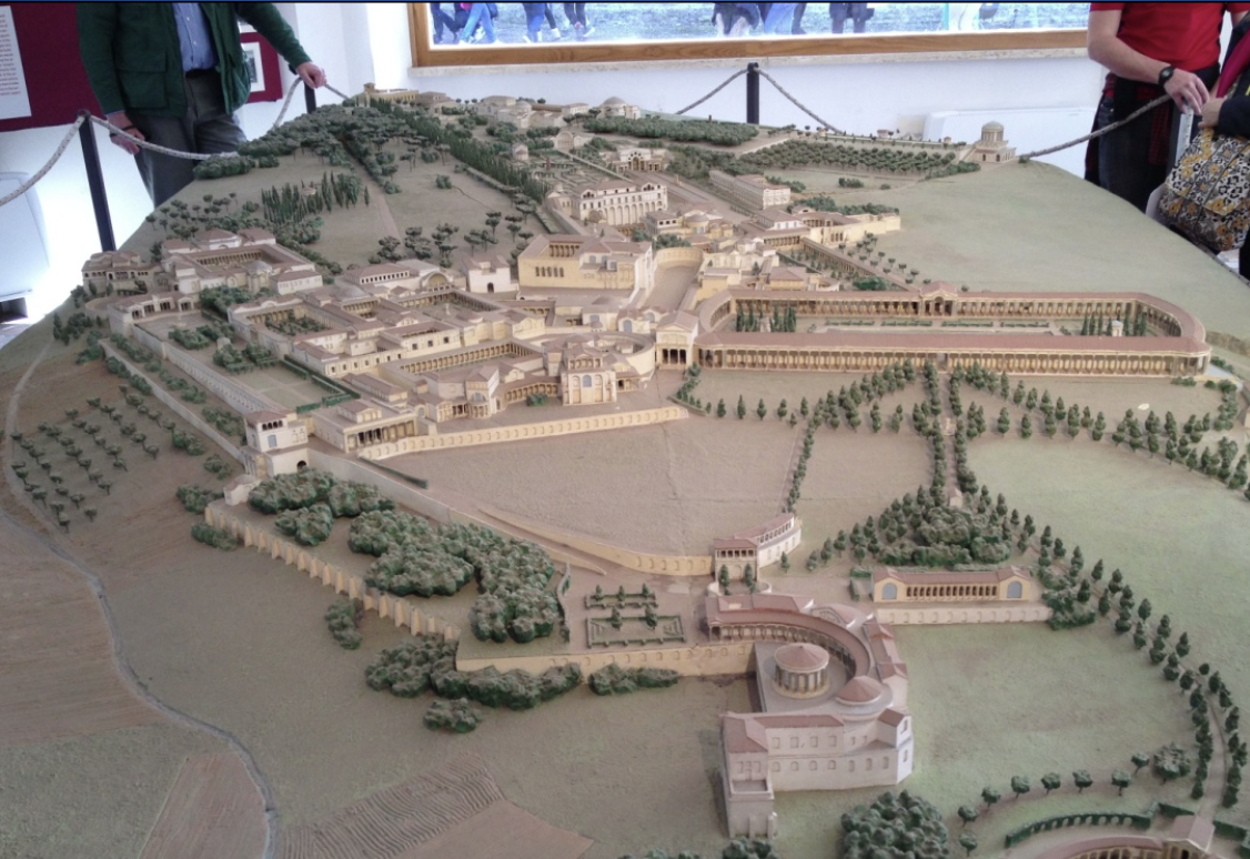 <p>Hadrian’s Villa is located at…</p>