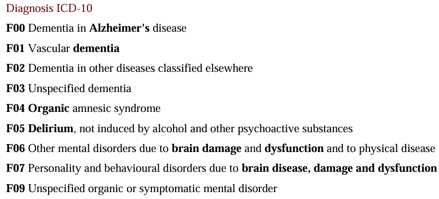 <p></p><ul><li><p>Cognitive impairment : Memory loss, impaired attention, executive function, disoriented</p></li><li><p>Reduced level of consciousness </p></li><li><p>Emotional liability </p></li><li><p>Behavioural changes</p></li><li><p>Psychotic symptoms: hallucinations, delusions</p></li><li><p>Personality changes: irritability, apathy, emotional</p></li><li><p>Fluctuating course</p></li><li><p>Seizures</p></li><li><p>Delirium </p></li></ul><p></p>