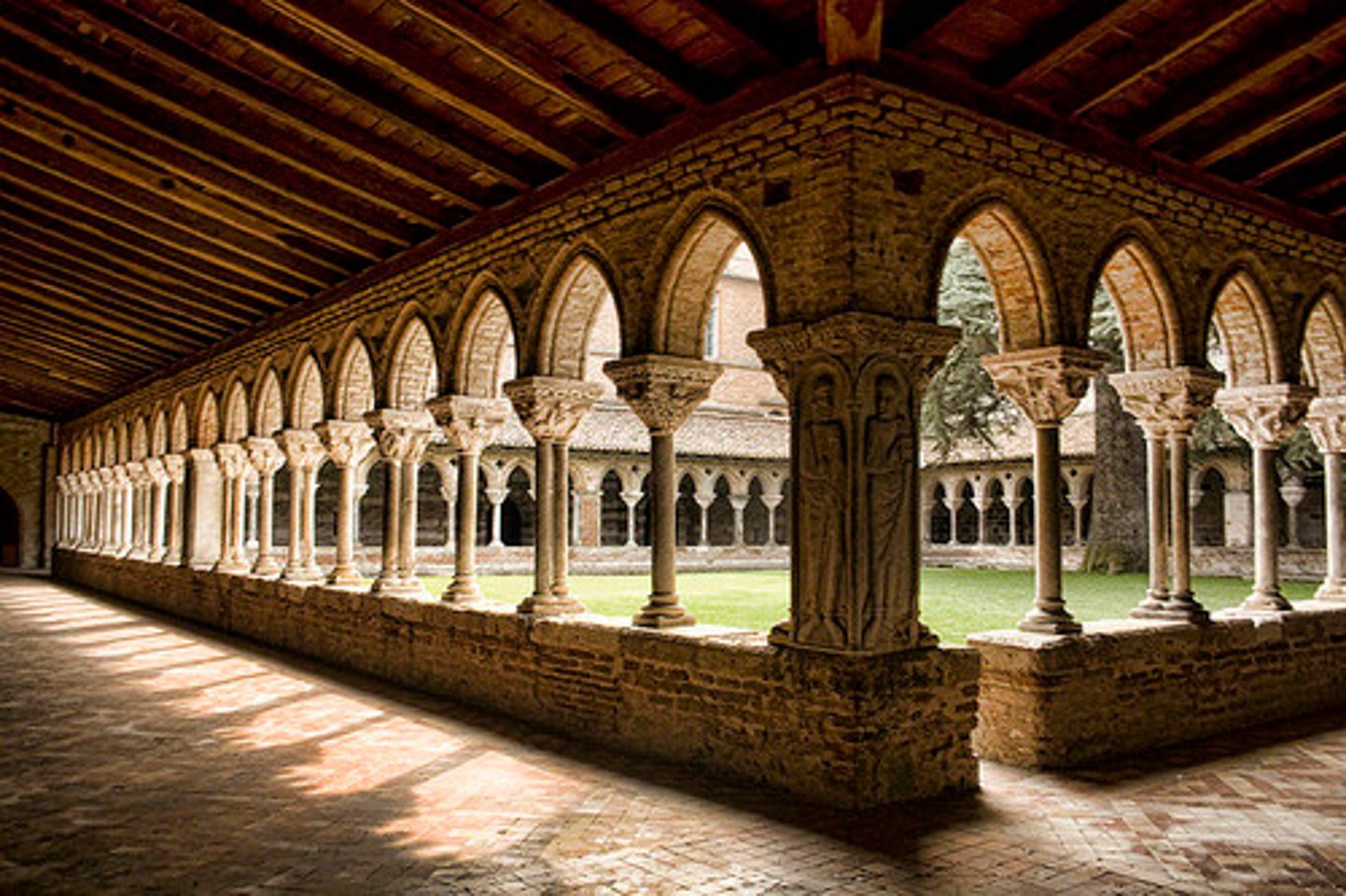 <p>cloister, restricted area in religious convents</p>