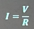 <p>The current is proportional to the applied voltage and inversely proportional to the resistance.</p>