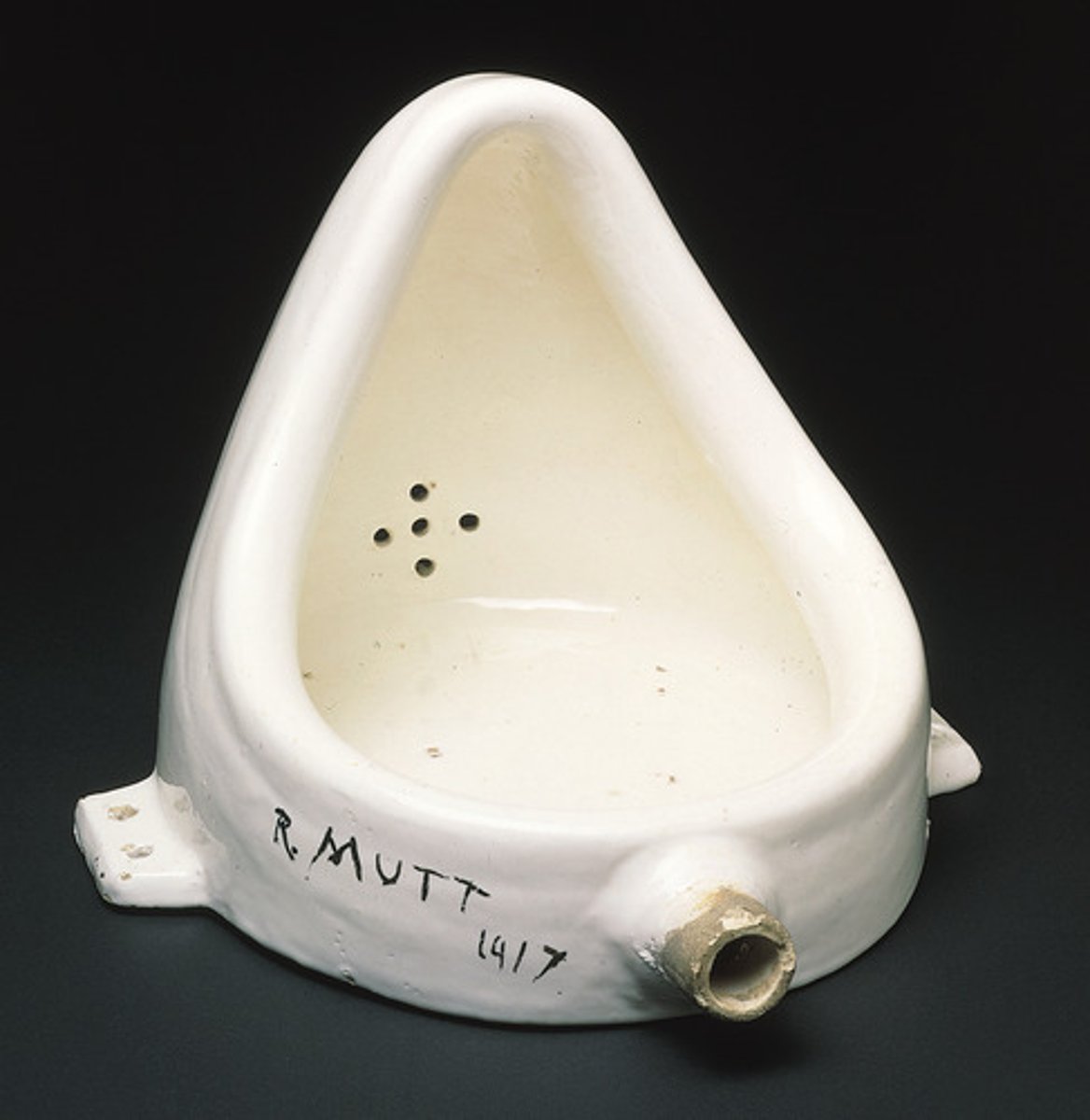 <p>Artist: Marcel Duchamp</p><p>Period: Dada</p><p>Dates: 1950 C.E. (original dated 1917)</p><p>Culture: America</p><p>Material: Readymade glazed sanitary china with black paint</p>