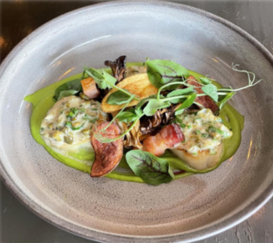 <p>PAN-SEARED SCALLOPS</p>