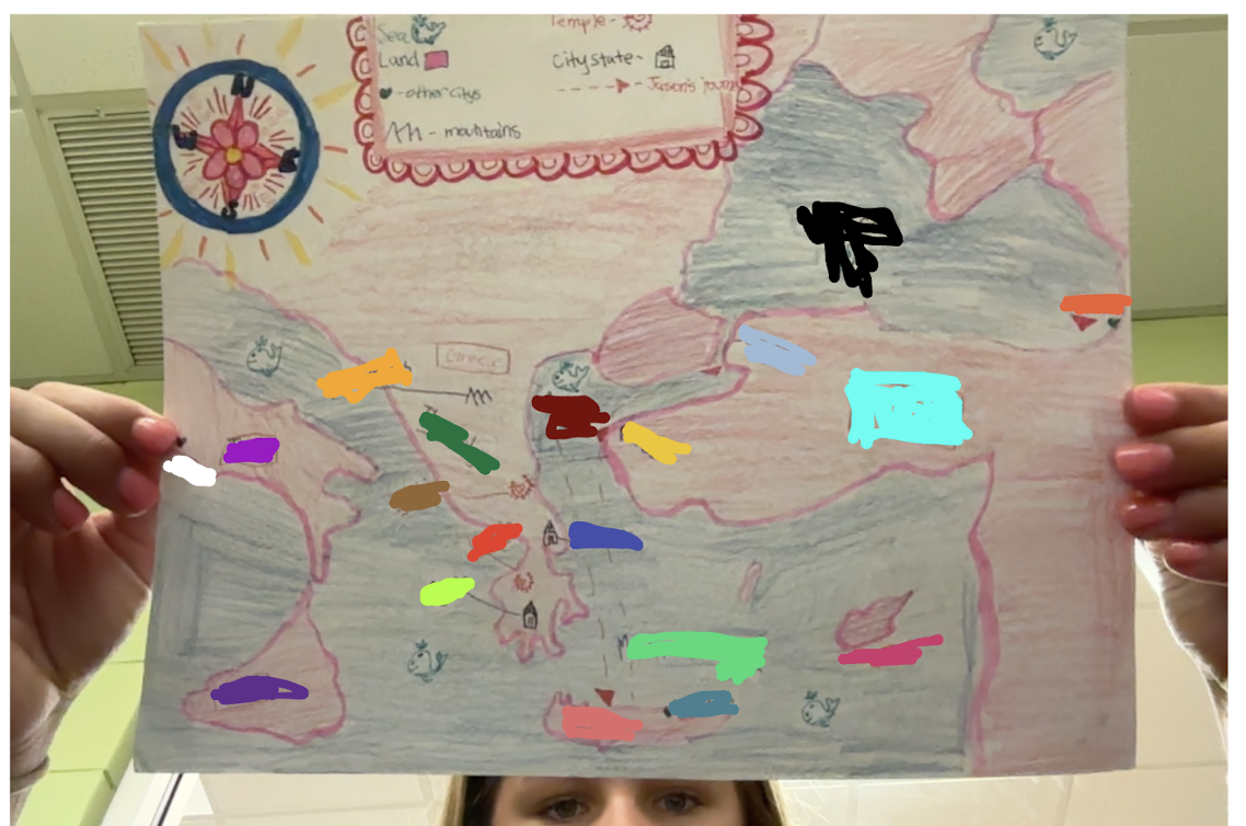 <p>What is the dark red on the map?</p>