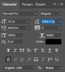 <p>Controls the amount of space between lines of type</p>