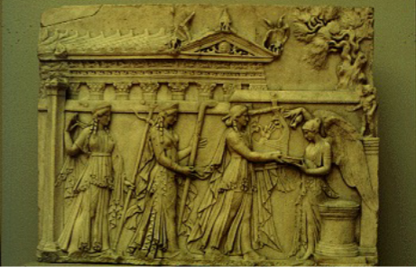 <p>who is on this relief?</p>