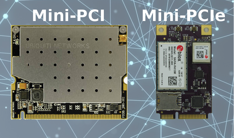 <p>A: Mini PCI or Mini PCIe cards </p>