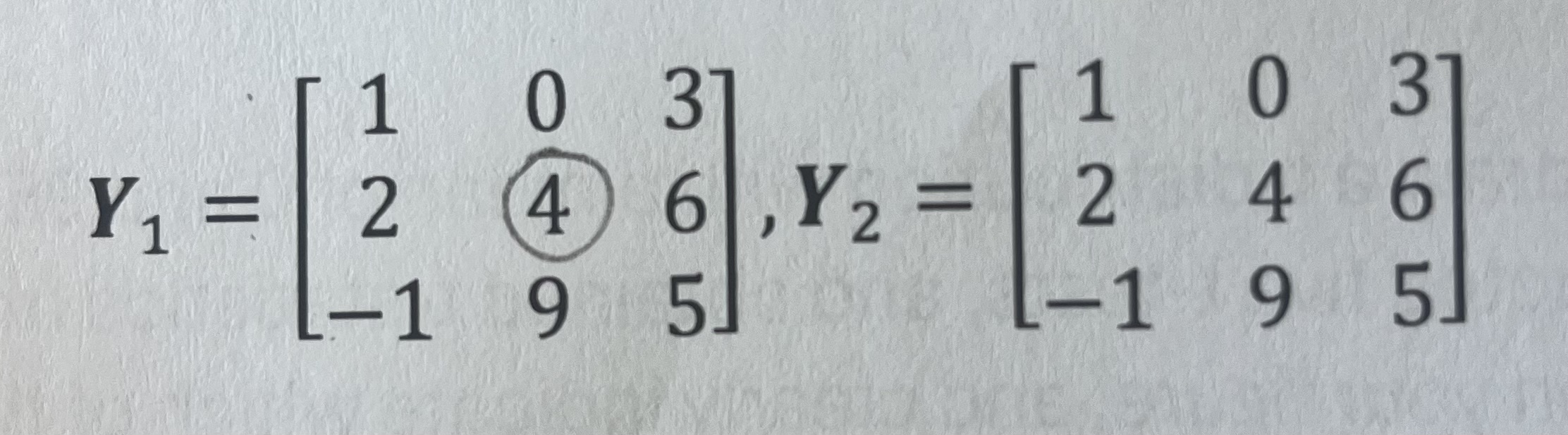 <p>what is the value of Y[2,2,1], and how many dimensions does y have?</p>