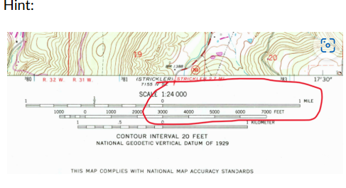 <p>Using the scale, about how many miles would you have to drive to get from Prairie Grove, to Hogeye in the southeast?</p>