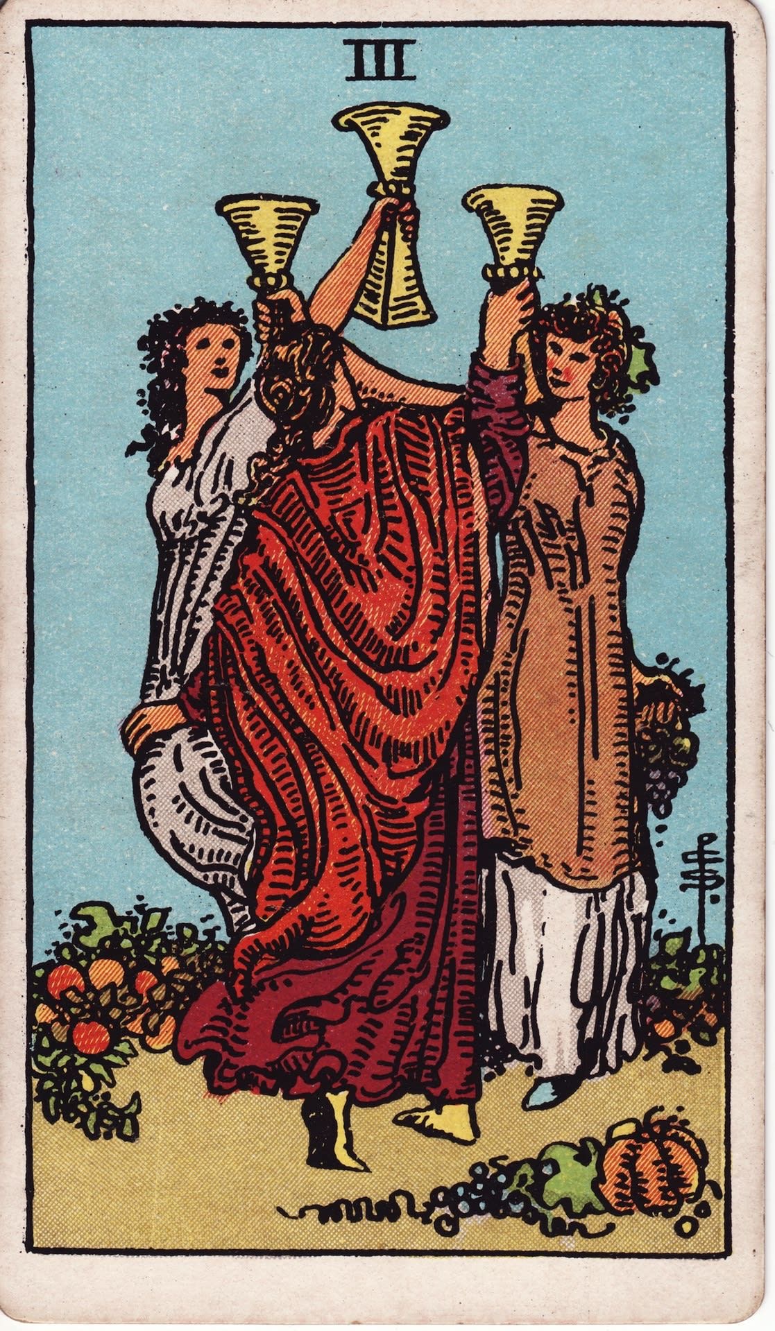 <p>THREE OF CUPS</p>