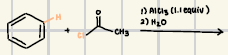 <p>What is the product for this Friedel’s Craft Acylation</p>