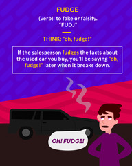 <p>to fake or falsify</p>
