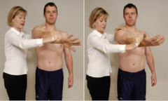 <p>Resist downward force at 90° flexion/10° adduction in IR vs ER; detects SLAP lesions.</p>