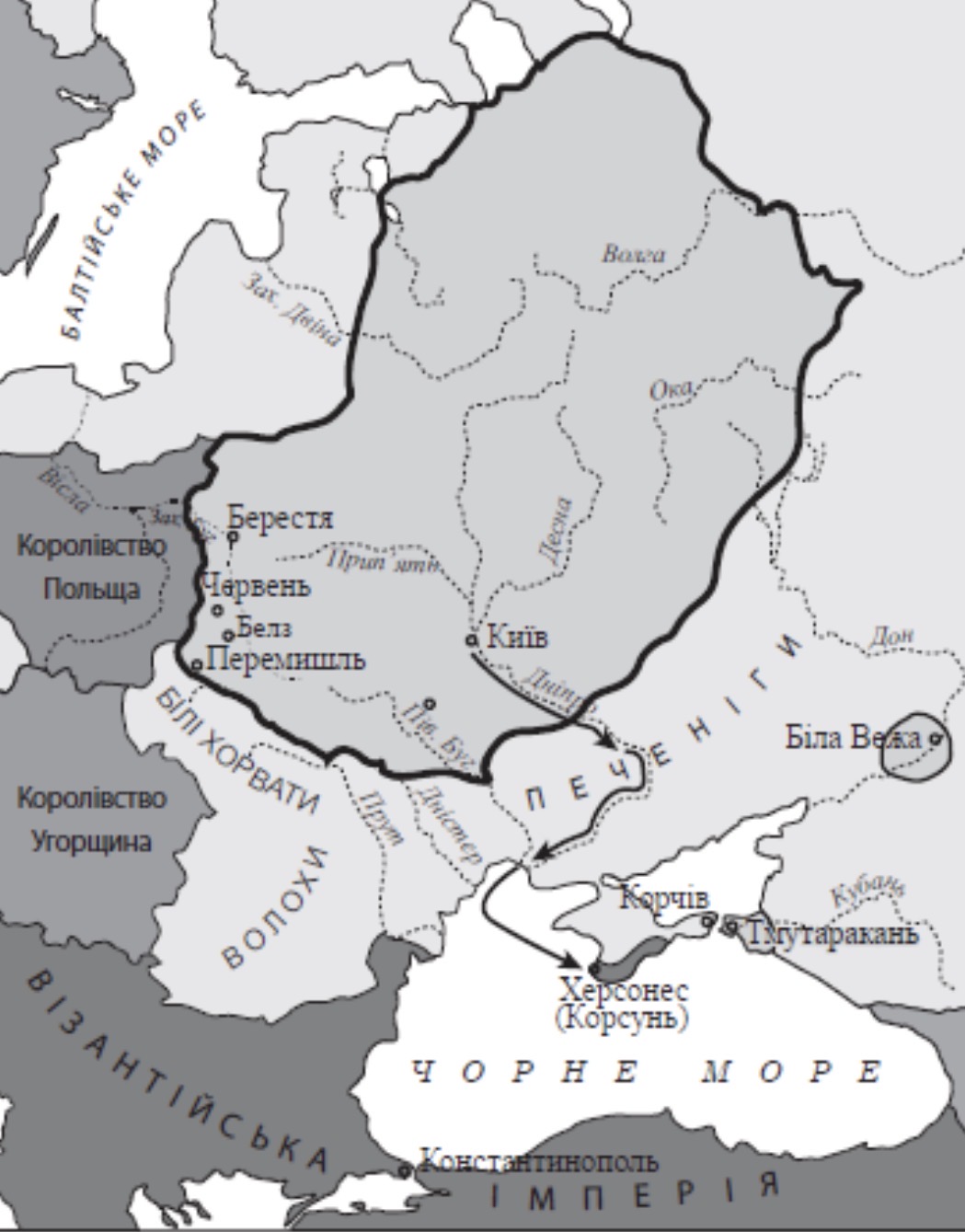 <p>Чия територія позначена?</p>