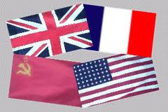 <p>England, France, United States, and Russia after their pact with the Nazi Regime was violated.</p>
