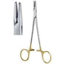 <p></p><p>Holds suture needles, non-cutting</p>