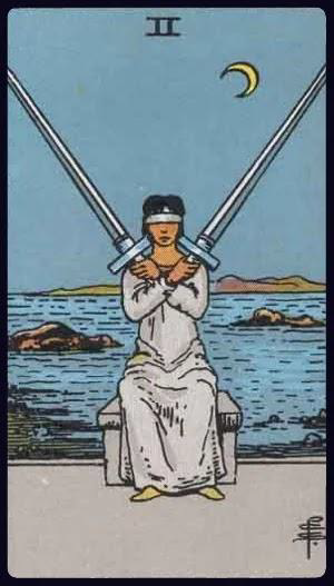 <p>Two of Swords</p>