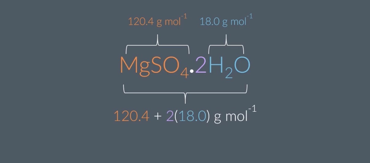 <ol><li><p>120.4 g mol-1. 2. 18.0 g mol-1</p><p>3.D</p><ol start="4"><li><p><span>170.5 g mol-1 (</span>Explanation</p><p class="sc-fQpSrZ bvYkPV"><span style="font-size: var(--ck-content-font-size);"><span>Molar mass of CuCl2=134.5g mol−1</span><span><br></span><span><br></span><span>Molar mass of H2O=18.0g mol−1</span><span><br></span><span><br></span><span>Molar mass of CuCl2.2H2O=134.5+2⁢(18.0)= 170.5g mol−1</span></span></p><p class="sc-fQpSrZ bvYkPV"></p><p class="sc-fQpSrZ bvYkPV">5.A. 6.A</p><p></p></li></ol></li></ol><p></p>