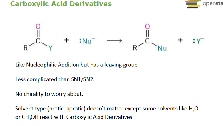 <p>Z can be:</p><ul><li><p> Cl → acid chloride</p></li></ul><ul><li><p>OCOR → acid anhydride</p></li><li><p>OR → ester</p></li><li><p>NH₂/NHR/NR₂ → amide</p></li><li><p>SR → thioester</p></li></ul><p></p>