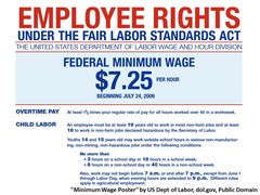 <p>Is the lowest pay rate allowed by law for each hour worked./Es la tasa de pago más baja permitida por la ley por cada hora trabajada.</p>