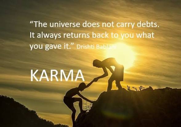 <p><span><span>The law of cause and effect; our actions create results. [Luật nhân quả – hành động tạo nên kết quả.]</span></span></p>