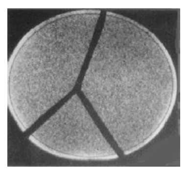 <p>Given this field flood, what is the cause of the depicted non-uniformity?</p>