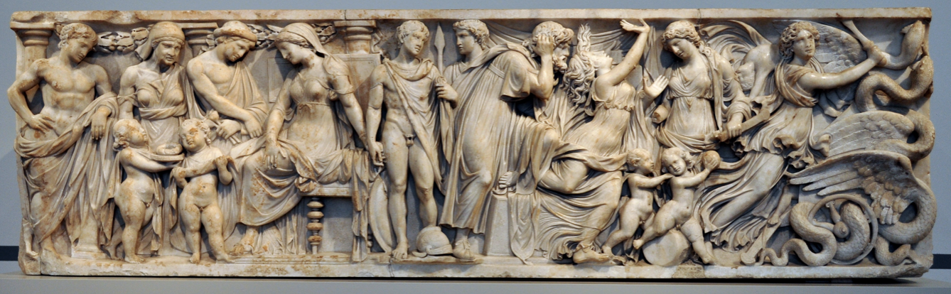 <p>Sarcophagus with scenes from the myth of Medea</p>