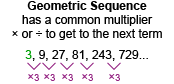 <p>The amount you multiply by to get from one term to the next in a sequence</p>