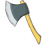 <p>A tool for chopping wood. (a-x)</p>