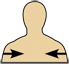 <p>away from the body surface; more internal</p>