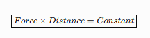 <ul><li><p>If output force increases → input distance increases</p></li><li><p>If distance decreases → more force is required</p></li></ul><p><strong>Memory Trick:</strong></p><blockquote><p><strong>"Force and distance trade places."</strong></p></blockquote><p></p>