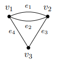 <p>Give an incidence matrix for this graph</p>
