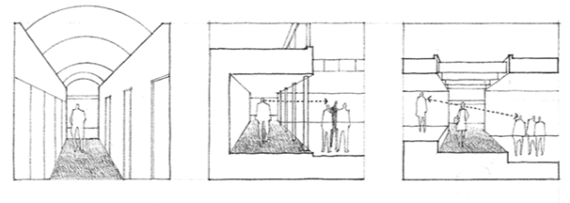 <p>give (3) forms of the circulation space</p>