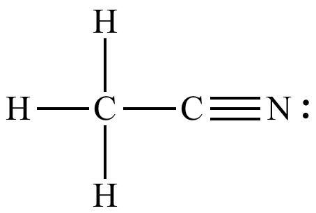 <p>R-C≡N; suffix -nitrile</p>