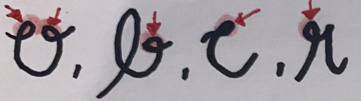 <p><span>refers to small oblong strokes.</span></p>