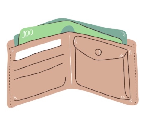 <p>a wallet</p>